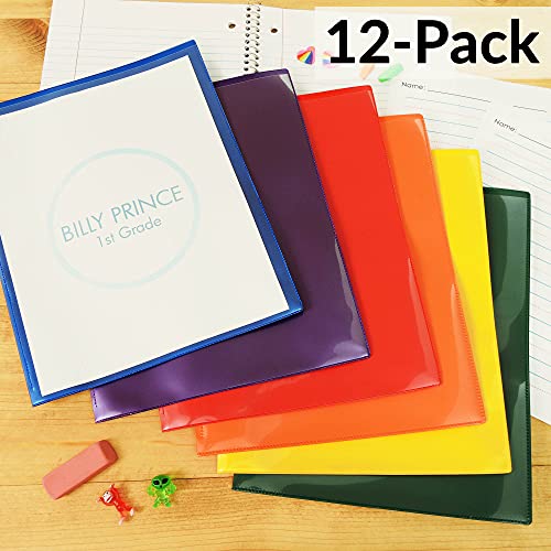Storesmart Plastic Archival Folders Primary Colors Two 6-Packs - 12 Folders - 2 Each Of Six Bright Colors (R900Pcp6-2) #TOP2