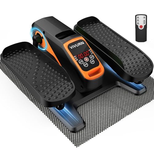 Image of VIVURN-018 Under Desk Elliptical 12 Speed 5 Modes Mini Motorized Leg Exerciser While Sitting for Seniors As Seen on TV with Non-Slip Mat Quiet & Portable Electric Pedal Exerciser for Home and Office