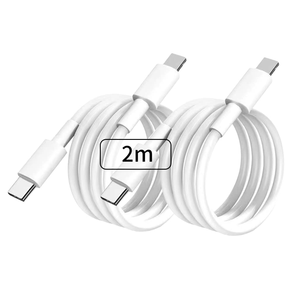 USB C to Lightnning Cable 2M 2Pack[ MFi Certified], Fast i-Phone Charger Cable for i-Phone 13 Pro Max/Mini/12/11/XS MAX/XR/X/8, Extra Long Lightnning to Type C PD Fast Charging Cable Cord Lead (2M)