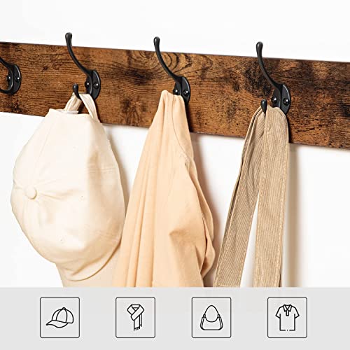 Hoobro Coat Rack Shoe Bench, Hall Tree Entryway Storage Bench, Shoe Rack Organizer With Coat Hooks, 3-In-1 Design, Wood Furniture With Metal Frame, Rustic Brown And Black Bf17Mt01 #TOP4