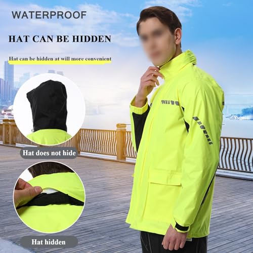 Chaqueta impermeable para lluvia para hombre y mujer miniatura 2