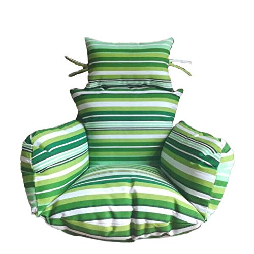 Hanging Egg Hammock Chair Cushions Without Stand,Multi Pattern Swing seat Cushion Thick nest Hanging Chair Back with Pillow (color : C)