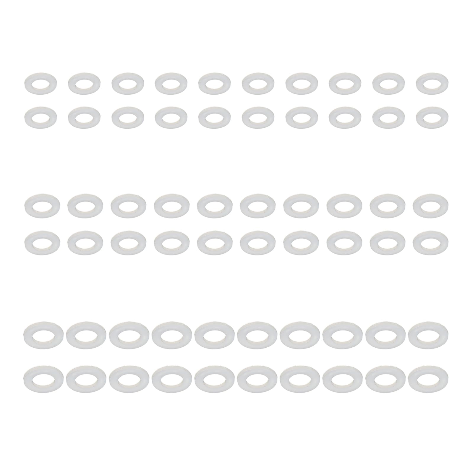 Gkyqve A 60Pcs White Nylon Spacers Multipurpose Washers Ccessories Ideal For Furniture Ssembly Nd Mechanical Repair Washers