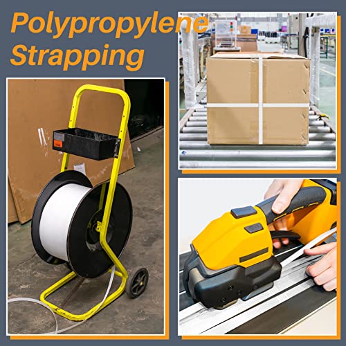 Amylove SSU-221028-A 1/2 Inch Strapping, Polypropylene (Pp) Heavy Duty Poly Strapping Roll Packaging Strapping 440 Lbs Break Strength thumb #5