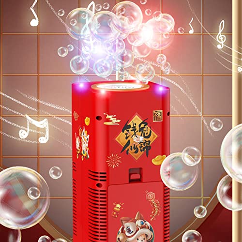 Fabricante de bolhas de fogo de artifício portátil | Ano novo elétrico Bubble Blaster de 12 buracos