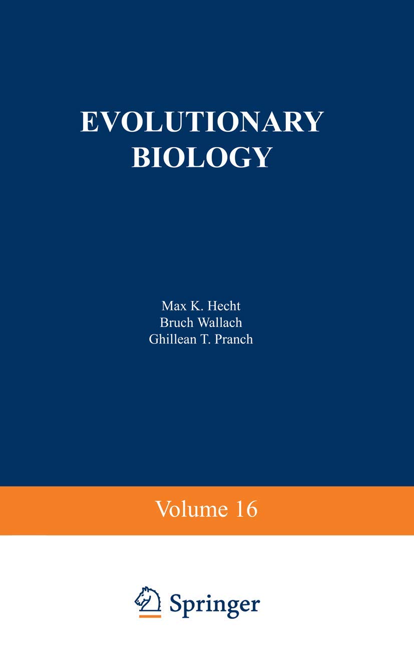 Buy Evolutionary Biology: Volume 16 — BookShops.in
