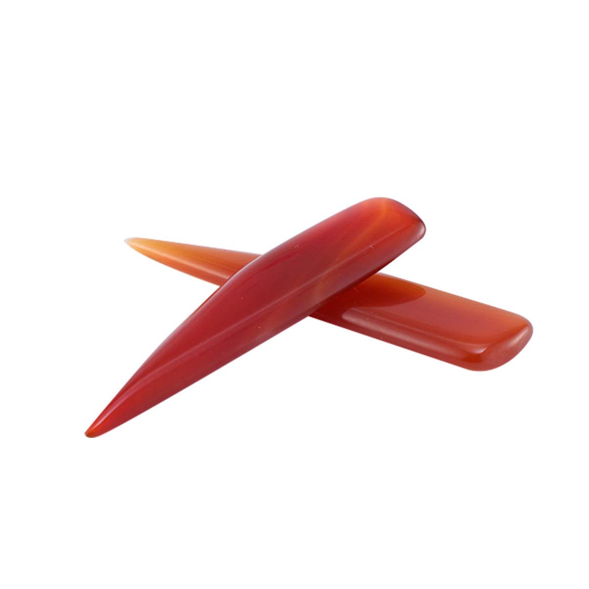 Brunissoir En Agate VILLCASE - Lot De 2 Couteaux Polissage 7 Cm Pour Bijoux