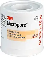 Fita Micropore 50mm x 10m Hipoalergênica Pele 3M