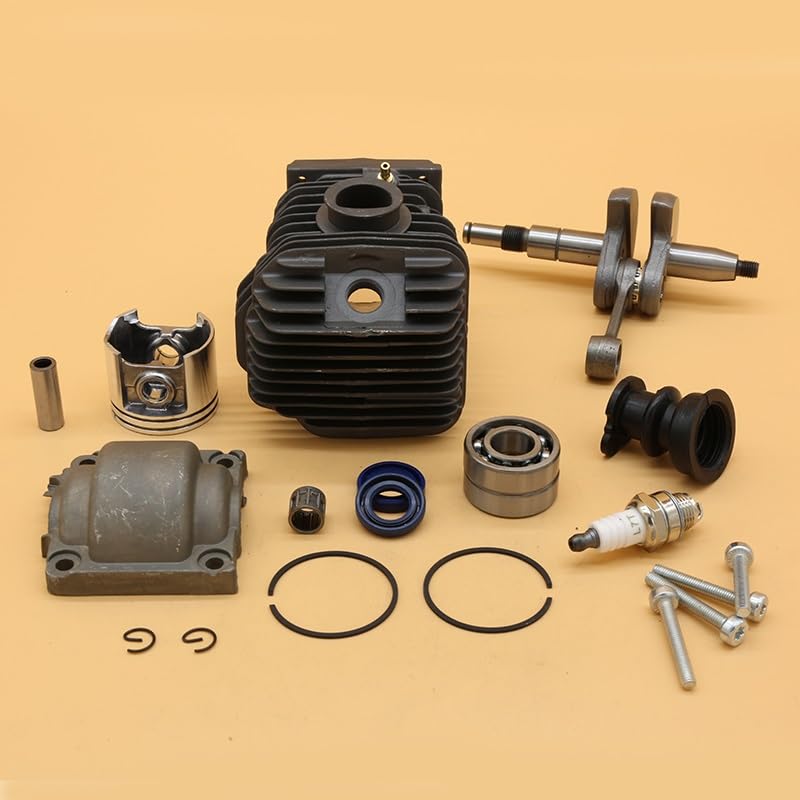 Części do kosiarki 42.5mm tłok cylindra uszczelnienie łożyska wału korbowego zestaw do pilarek STIHL MS250 MS230 025 023 MS 250 230 ogród części zamienne pił łańcuchowych