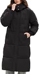 PUFFIT Veste longue matelassée pour femmes,2025 Manteau d'hiver épaissé à capuche avec poches profondes, Veste d'Hiver chaude dames