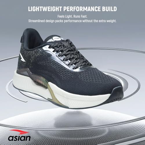Image of ASIAN Powerplay-23 Men's Running Shoes | Lightweight Sports Sneakers with Soft Cushion Sole | Breathable Knit Upper | Ideal for Gym, Walking, Jogging, Training