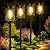 Adecorty Solar Pathway Lights Outdoor 4 Pack Solar Lights Outdoor Waterproof Super Bright Filament LED Mesh Metal Outside Path Lawn Patio Walkway Yard Garden Decor, Gifts for Mother's Day
