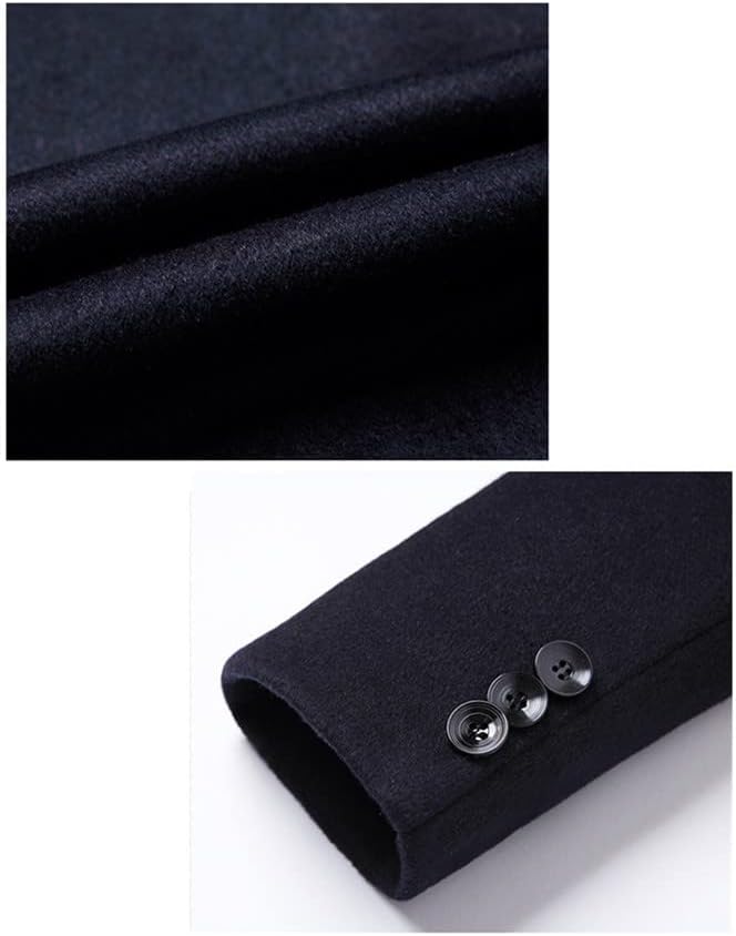 Business Men's Woolen Coat Winter Jacket Wool Blend Thicken Coat