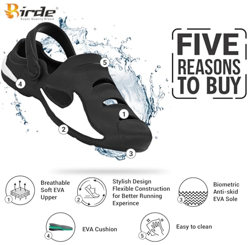 Image of Birde Mens Stylish Fashionable, Lightweight Everyday Comfort Clogs for Men