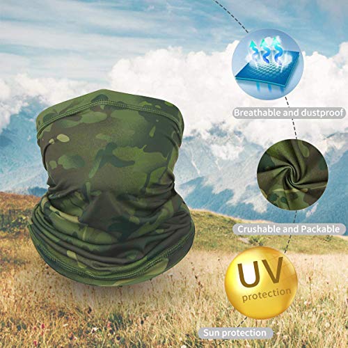 Image of Achiou Cooling Neck Gaiter, UV Protection Face Cover Scarf for Men Women