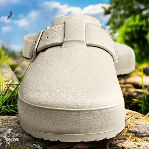 Image of KEMISANT Women Clogs,Comfortable Mules Sandals Slippers Nurse Garden Shoes Unisex for Men Cushioned Support