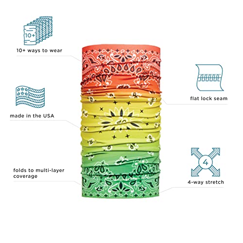 Turtle Fur Limited Edition Totally Tubular Neck Gaiter, UPF 50+, Multifunctional Headwear, 10+ Ways to Wear, Island Band2