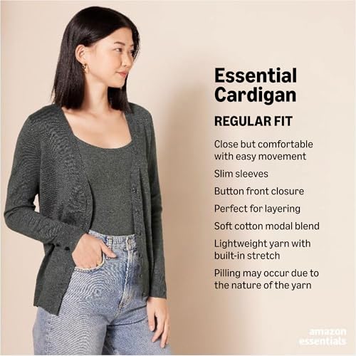 Image of Amazon Essentials Women's Lightweight Cardigan Sweater