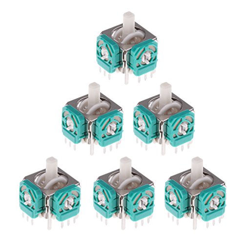 MagiDeal 6er Set 3D Joystick Analog Sticks Sensor Modul Ersatzteile Thumbsticks Sticks für Gamecube Gamepad
