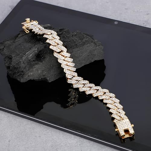 Image of Fashion Frill Bracelet For Men Women American Diamond Studded Bracelets For Women Girls Men Boys Jewellery