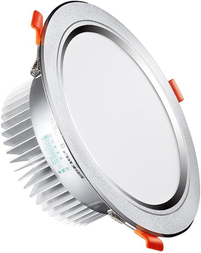 Recessed 3W/5W/7W/9W/12W/18W/24W 86-265V Wide Pressure Aluminum Recessed LED Downlight Home Ceiling Light Interior Lighting Decoration Spotlight Acrylic Metal Panel Light Integrated