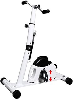 PUROXX Mini Exercise Bike Pedal Exerciser for Arm and Foot-Rehabilitation Bicycle Adjustable Stroke Rehabilitation Equipment Upper and Lower Portable Pedal Exerciser Bike Arm and Leg Exerciser