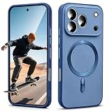 BEEJTUNY Custodia Per Infinix Hot 40 Pro, Cover Con Anello Metallico Integrato Compatibile Con Accessori Magnetici, Supporta Ricarica Wireless.Blu
