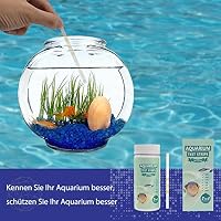7 in 1 Aquarium Teststreifen, 100 Streifen Aquarium Test Kit zum Testen von PH Nitrit Nitrat Gesamthärte, freies Chlor, Gesamtalkalität, Karbonat, Genaue Salzwasser, Süßwasser Aquarium Wasserprüfung – Ansicht 3