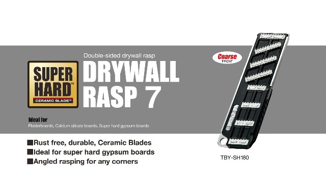 TAJIMA Drywall Rasp - 130mm Smooth Board Plane with Multi