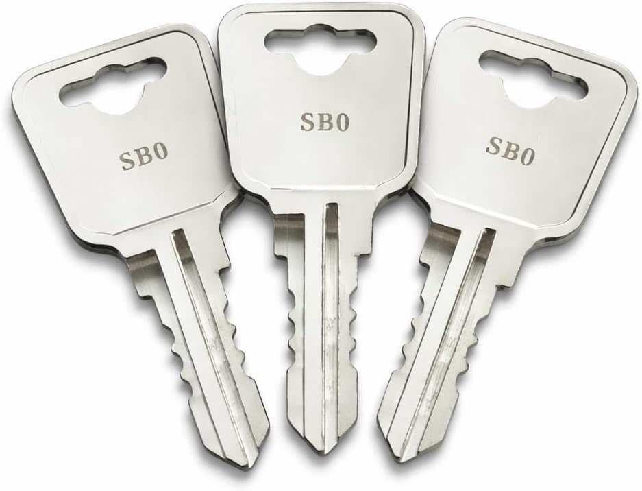 3-Pack SB8 Keys for Sentry Safe and Fire Boxes, Compatible with Sentry Safes, Cut to Key Code SB0–SB9