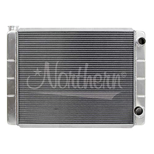 Northern Radiator 28 W x 19 H x 3 1/8 D, Dual Pass, Passenger Side Inlet, Passenger Side Outlet, Aluminum, Natural, GM, Each