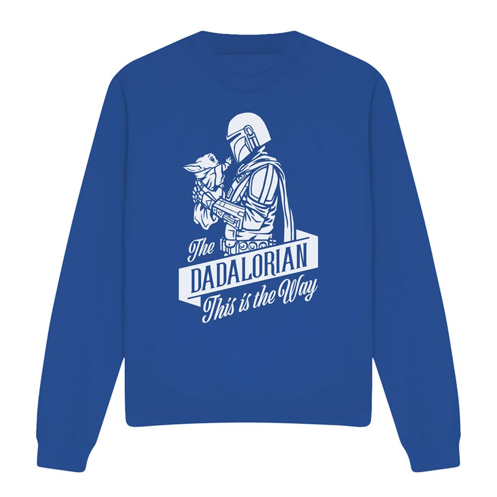 Star Wars Father'S Day The Dadalorian Mandalorian Unisex Sweatshirt, Royal, Large