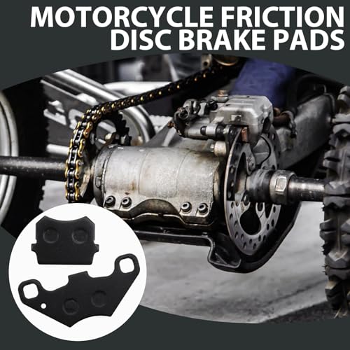 4 Stück Ersatz des Hinteren Scheibenbremsbelags Ersatz Für 50cc 70cc 90cc 110cc 125cc 140cc ATV Go Kart Quad Dune Buggy 4 Wheeler, Atv Bremsbeläge Asbestfrei Bike Brake Pads (Schwarz)