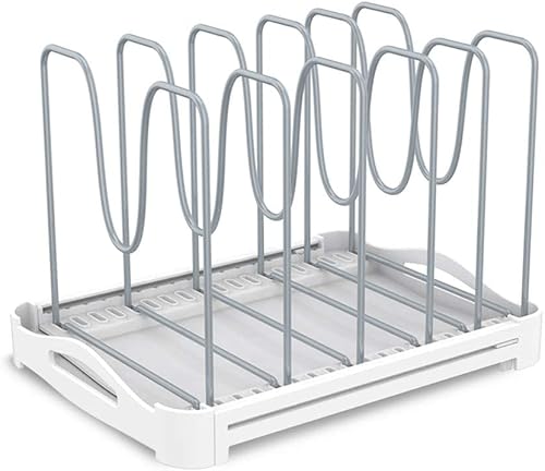 Miniatura 5 de EVERIE GS02SS - Organizador ajustable para tapas de ollas, moldes de pasteles, tablas de cortar, alfombrillas, utensilios de cocina, GS02SS, 7.7