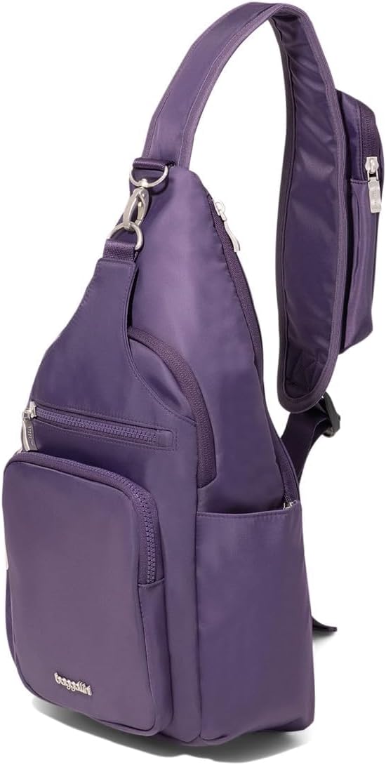 Baggallini Central Park Large Sling - 16.5x8.4 Sling Crossbody Bag with Convertible Adjustable Shoulder Strap