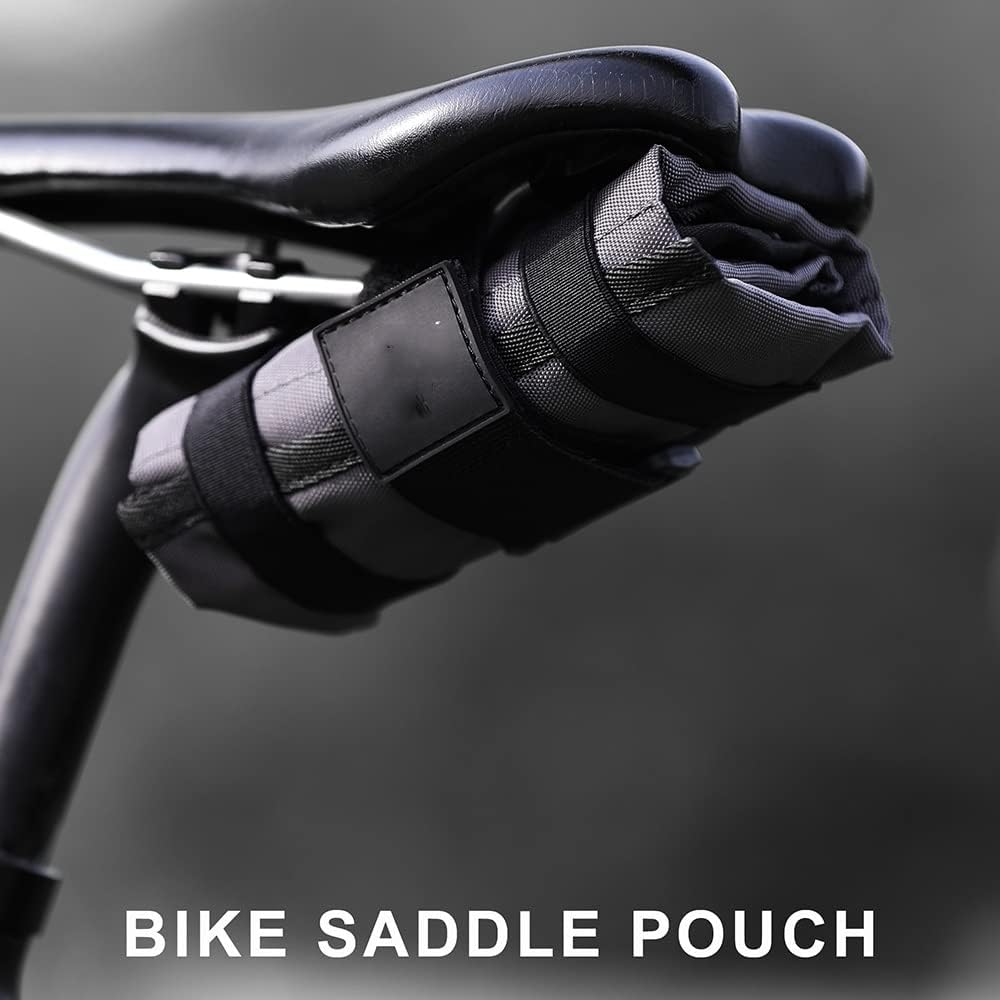 Bicycle Tool Bag Bike Toolkit Tail Case Burrito Pack Back Seat Repair Cycling Frame