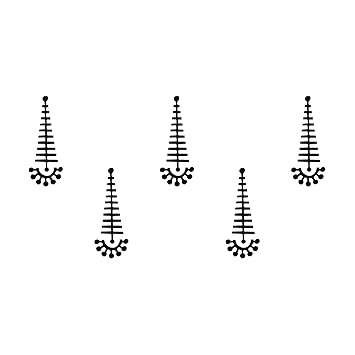 Comet Busters Handcrafted Black Bindis for Women (20 mm) (BV202)