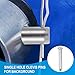 PATIKIL 8 x 50 mm Single Hole Clevis Pins, 10 Pcs 304 Stainless Steel Flat Head Pin for Hitch Pin Lock Link Hinge Systems, Silver