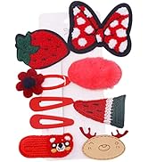 Petunny Cute Hair Clips Set,9Pcs Cartoon Flower Fruit Animal Snap Hair Clips Barrettes for Girls ...