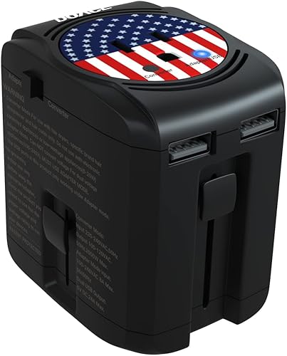 Miniatura 1 de DoAce - Convertidor de voltaje de viaje de 220 V a 110 V, convertidor de voltaje de viaje de 2000 W para secador de pelo, alisador de pelo,