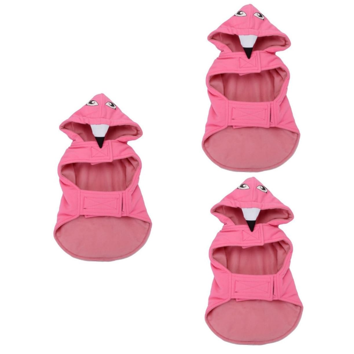 Vêtements épais et chauds pour animaux XL : lot de 3 pièces à motif flamant rose