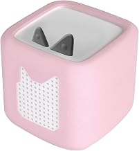 Schutzhülle für Toniebox 2 Audio-Player, Silikon Hülle Bezug für Toniebox 2 Zubehör, Stoßfest, rutschfest, Vollschutz, Schutzhülle für Tonie Box 2, Weicher Silikonhülle für Musikbox (Rosa)