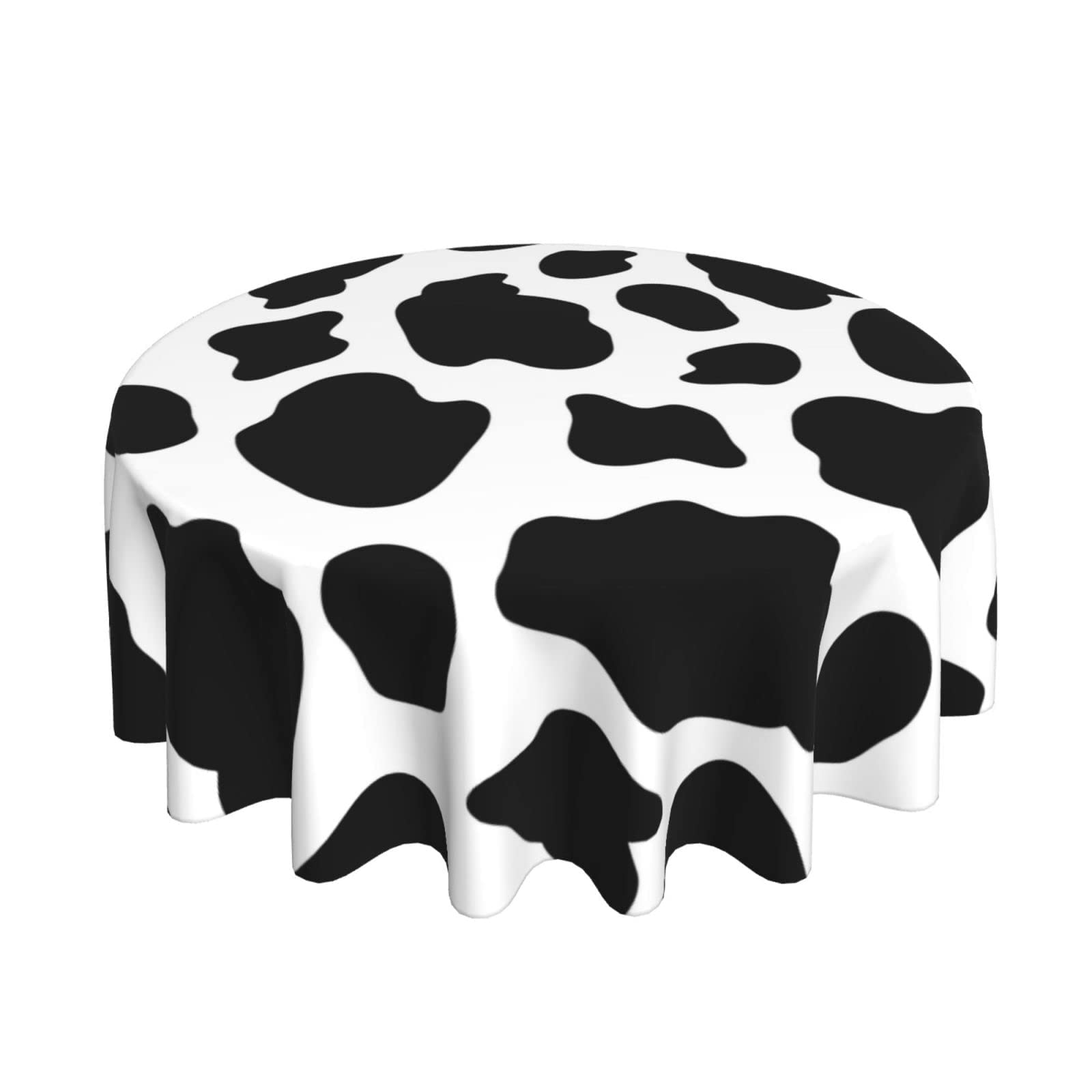 Tablecloths Cow Print Table Cloth Cover Wipeable Party Tablecloth Wipe Clean Party Tablecover For Picnic Graduation 152Cm