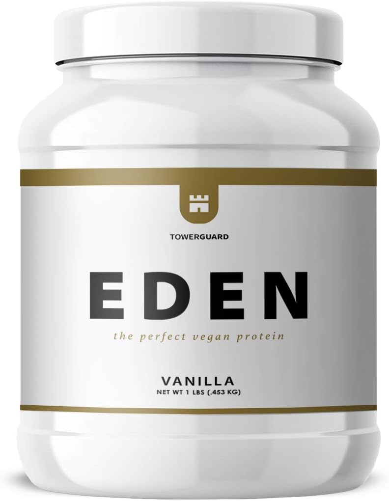 Eden Chickpea Protein Powder | Vegan, Low Net Carbs, Dairy Free, Gluten Free, Lactose Free, Soy Free, Non-GMO & High Bioavailability (1 lb, Vanilla)