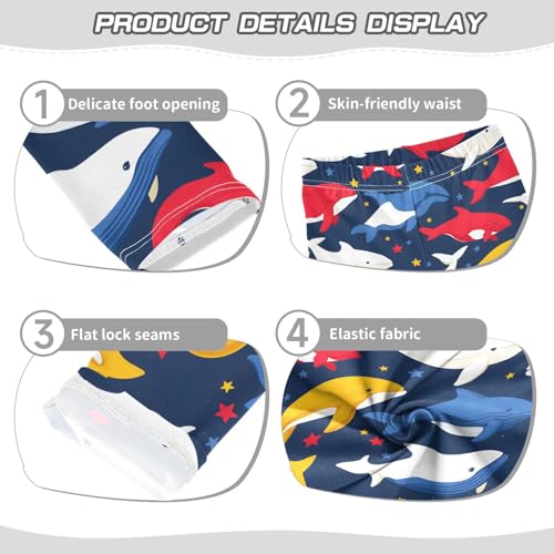 Colorful Whale Girls Leggings Soft Stretch Workout Yoga Dance Pants for Kids Casual Tights3