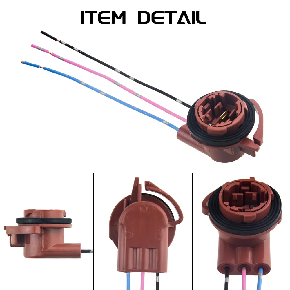 EATAKWARD 3157/4157 - Adaptador De Enchufe De Arnés Precableado, Enchufe De Conector De Coleta, Reemplazo Para GM GMC Chevy Buick 1997-2007 Para Estacionar/señal/luz De Freno Hembra Adaptador