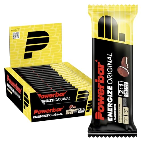 Powerbar - Energize Original - Cookies,Cream - 15x55g - High Carb Energieriegel - Magnesium,Natrium