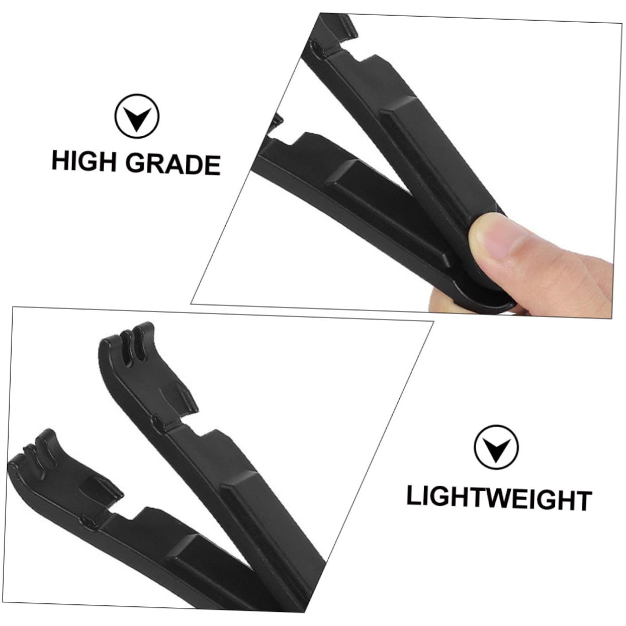 Mikikit 2pairs Tire Lever Tools for Road and Mountain Lightweight and Portable Pry Tire Stick Design Ergonomic Grip Smooth for Use