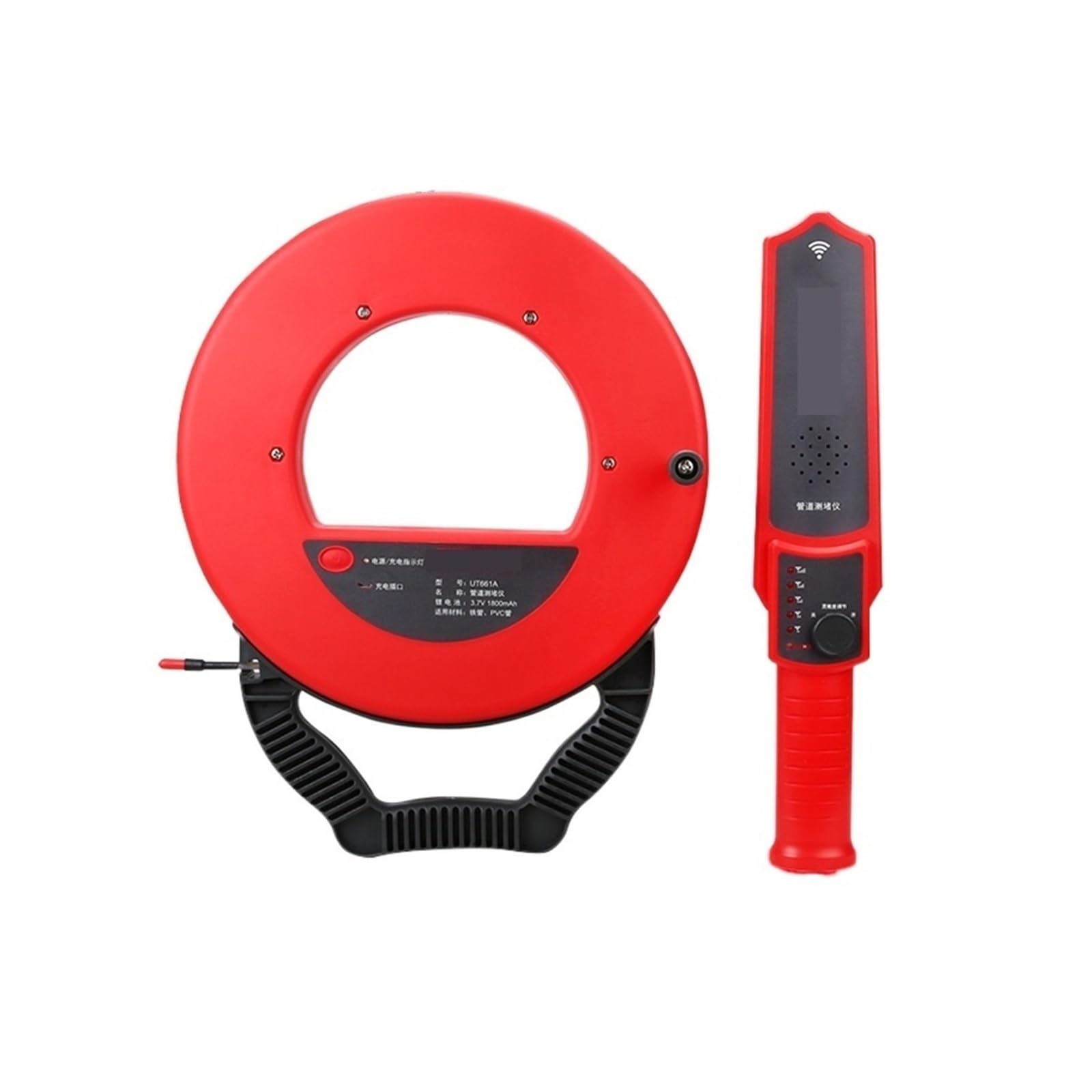 Détecteur de blocage tuyaux en fer et PVC UT661A UT661B Outil diagnostic Scanner canalisation Instrument plomberie Pour une utilisation DIY(661A)