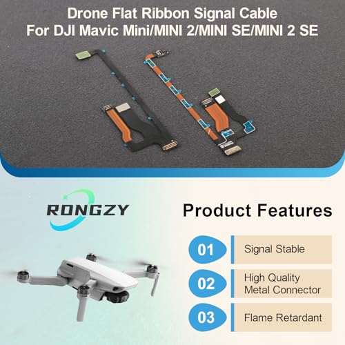 RongZy for DJI Mini 2 Ribbon Cable Replacement for DJI Mavic Mini/Mini SE/Mini 2 SE Gimbal Flex Flat 3 in 1 Cable Ribbon Cable Drone Accessories Part with Repair Tools - Image 2